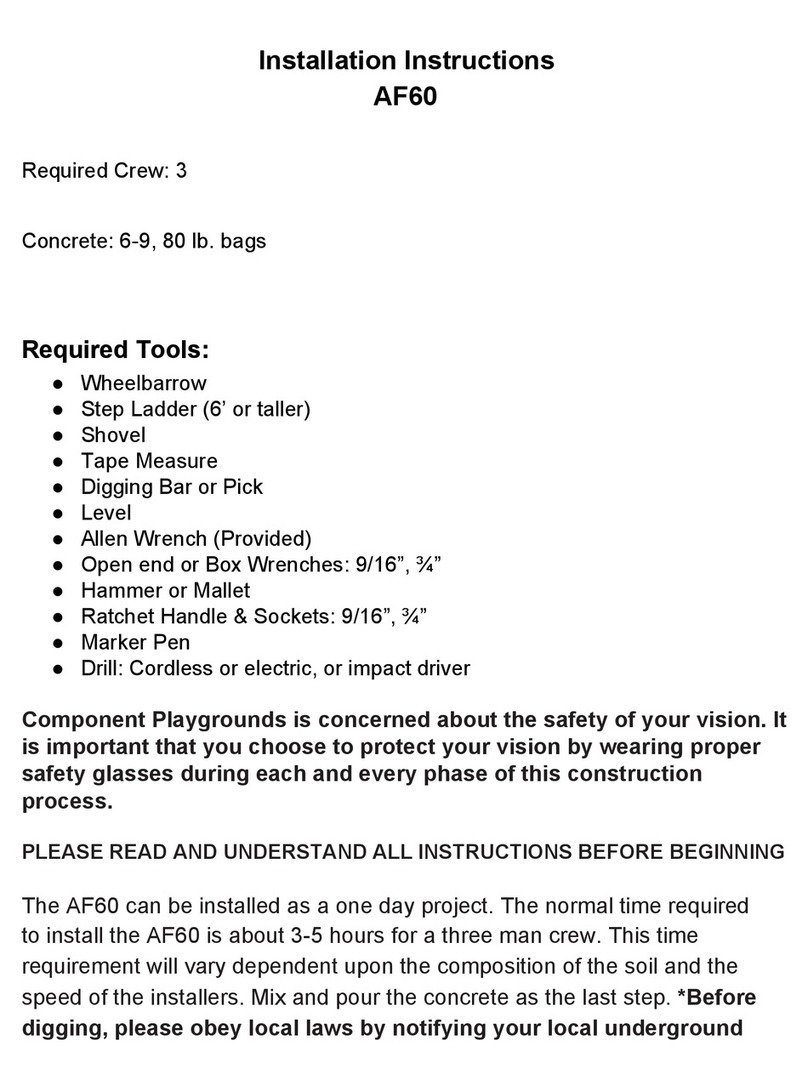 Component Playgrounds AF60 User manual