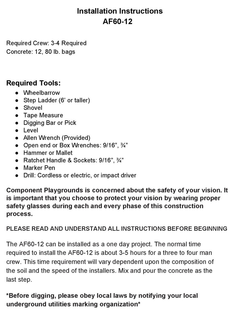 Component Playgrounds AF60-12 User manual