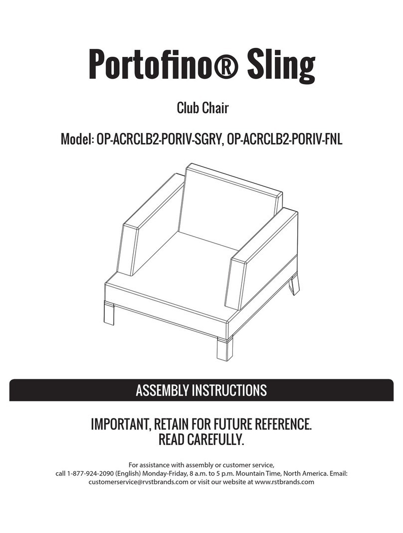 Portofino OP-ACRCLB2-PORIV-SGRY Assembly instructions