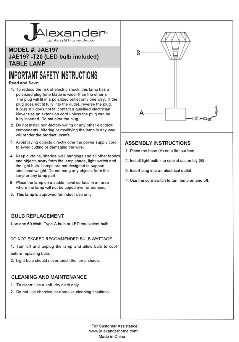 JALEXANDER JAE197 User manual