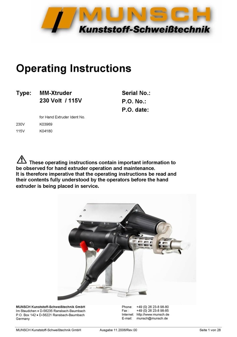 Munsch MM-Xtruder User manual