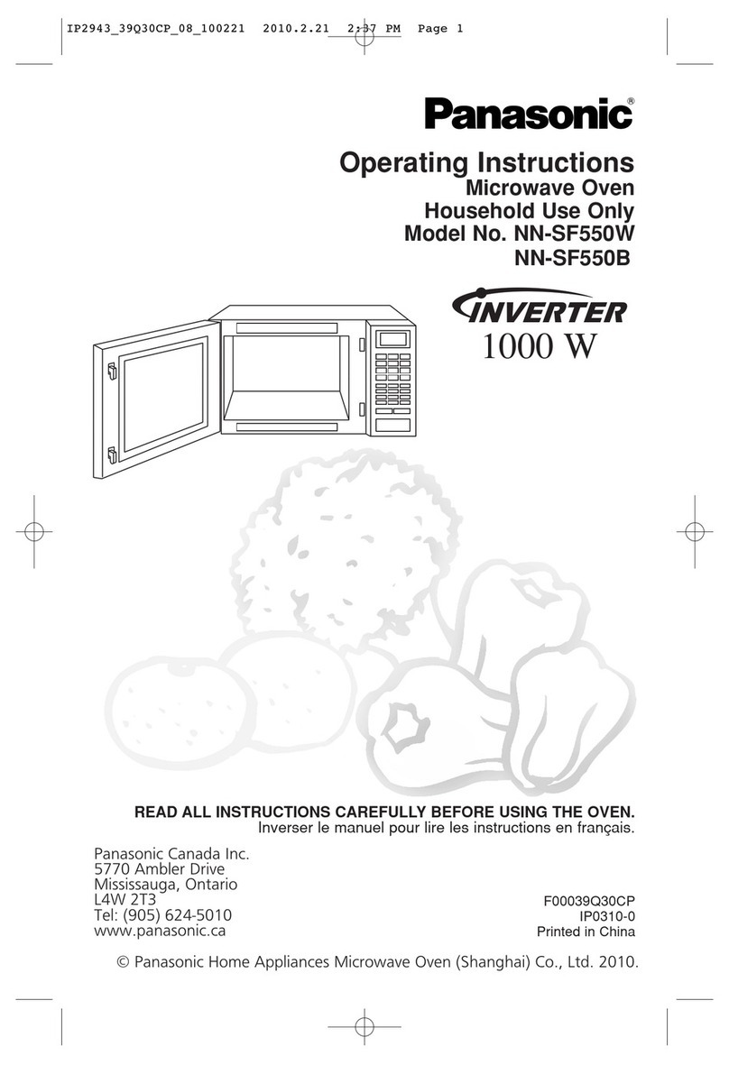 Panasonic NN-SF550W User manual