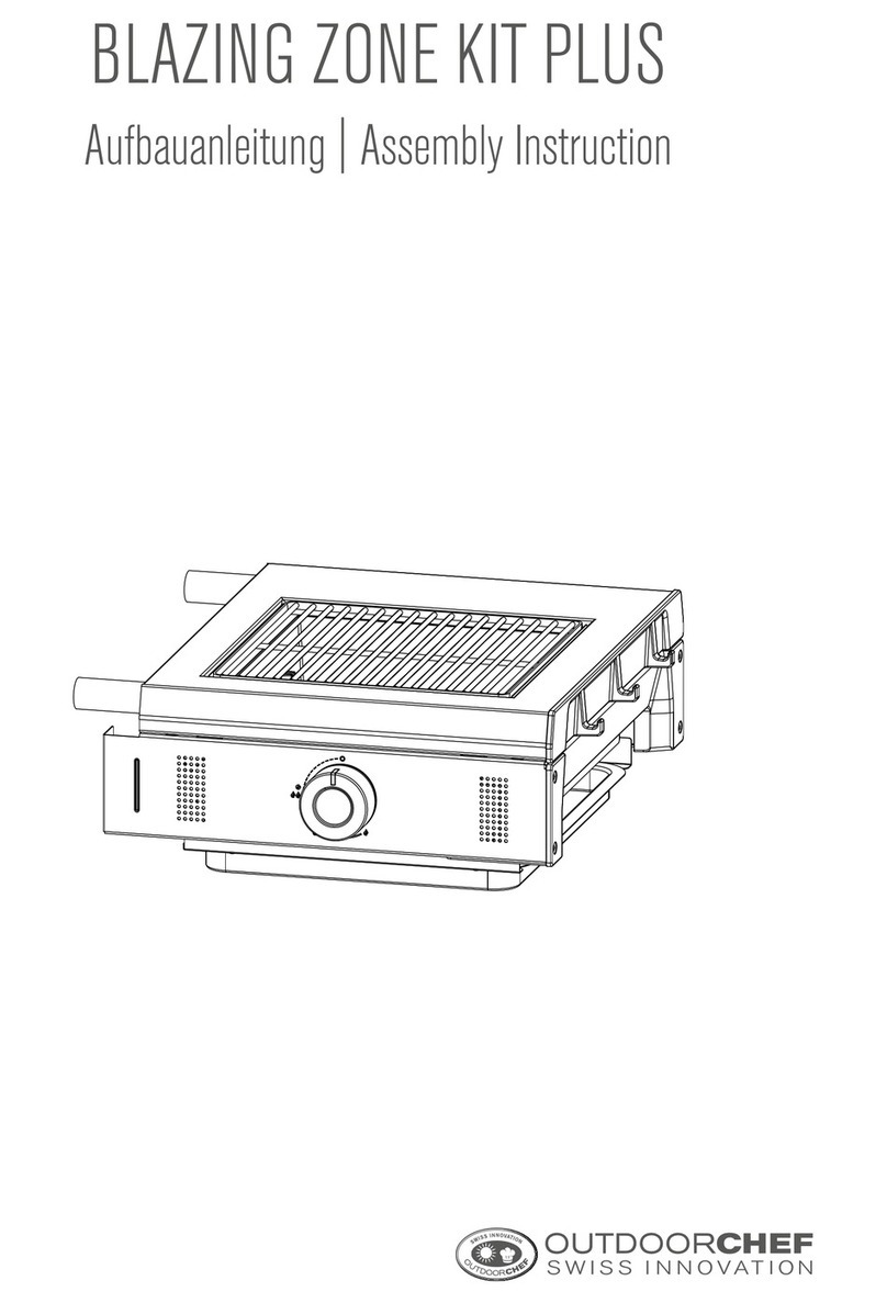 Outdoorchef BLAZING ZONE KIT PLUS Assembly instruction Outdoorchef BLAZING ZONE KIT PLUS Assembly instruction