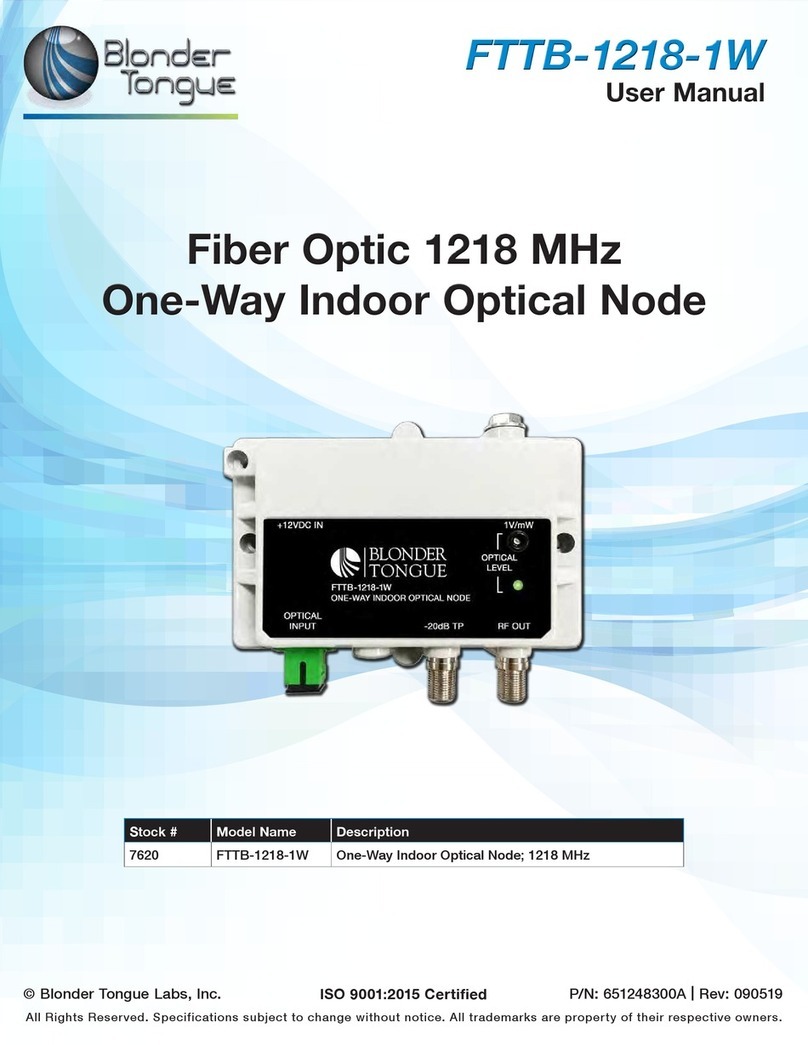 Blonder tongue FTTB-1218-1W user manual