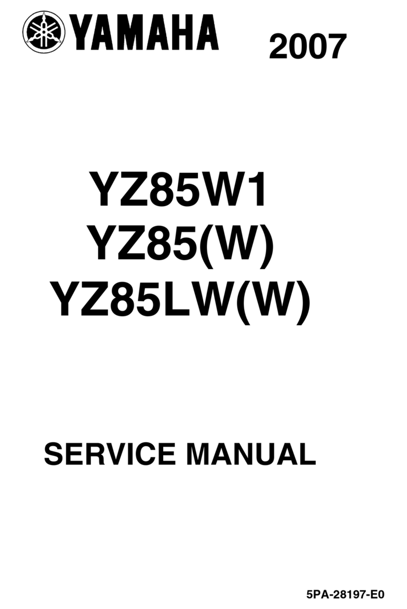 Yamaha YZ85W1 User manual