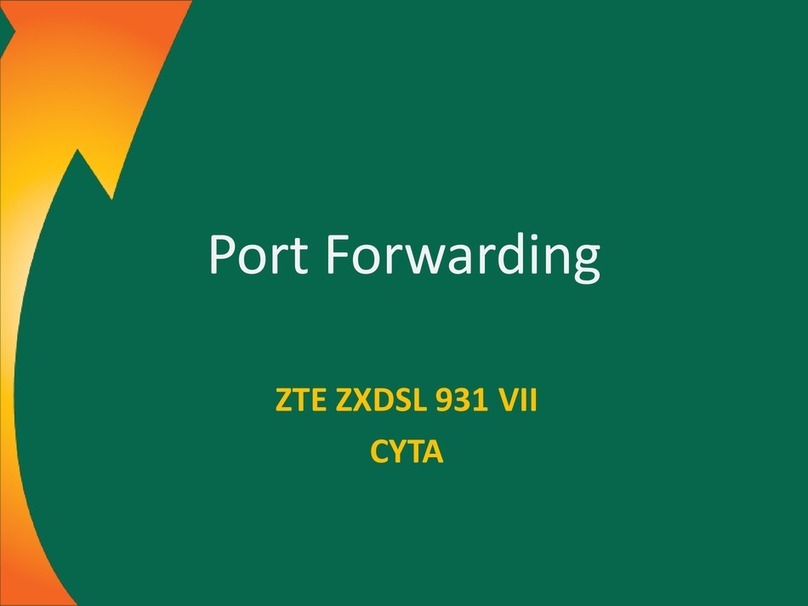 Cyta ZTE ZXDSL 931 VII quick start guide