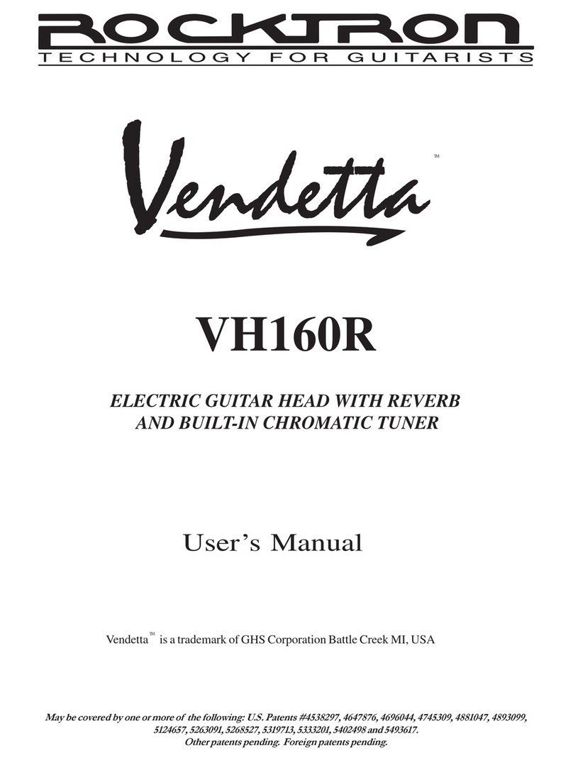 Rocktron Vendetta VH160R User manual