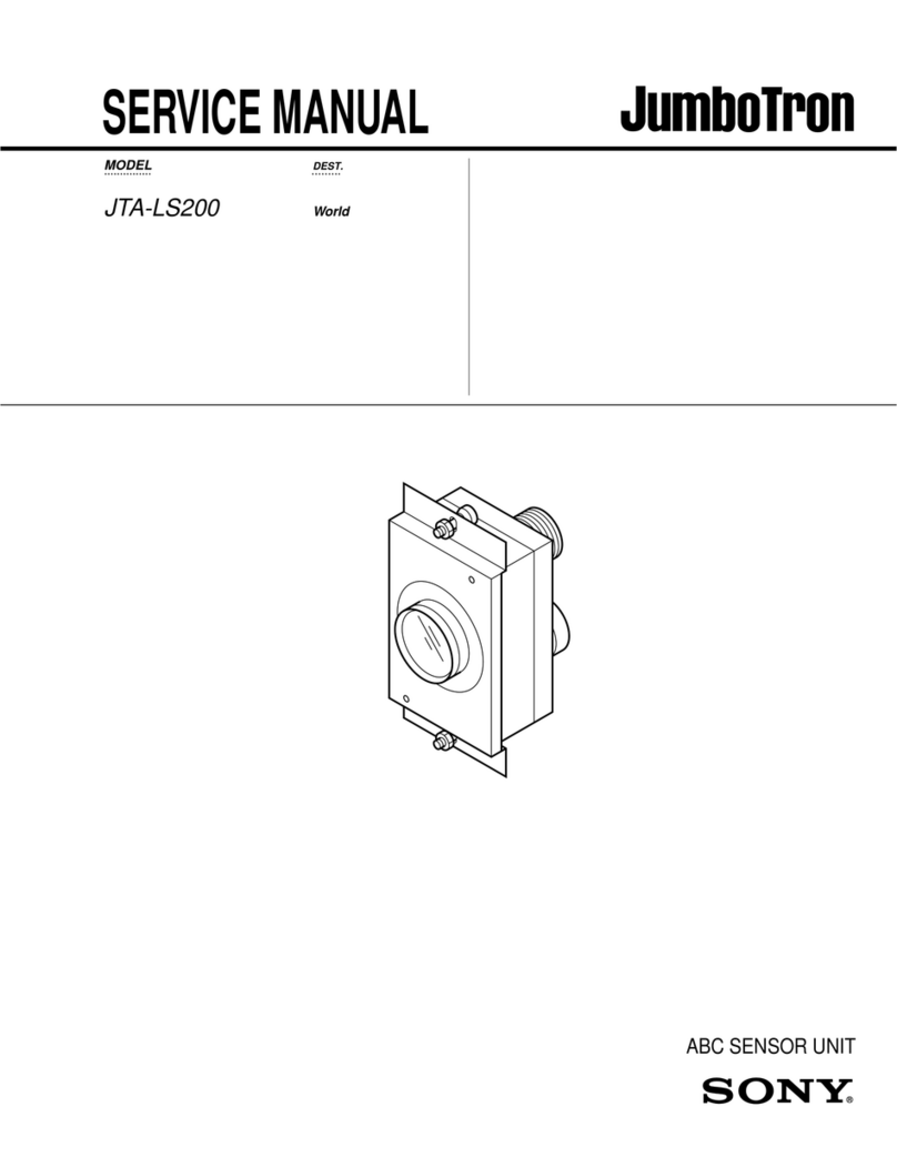 Sony JumboTron JTA-LS200 Service manual