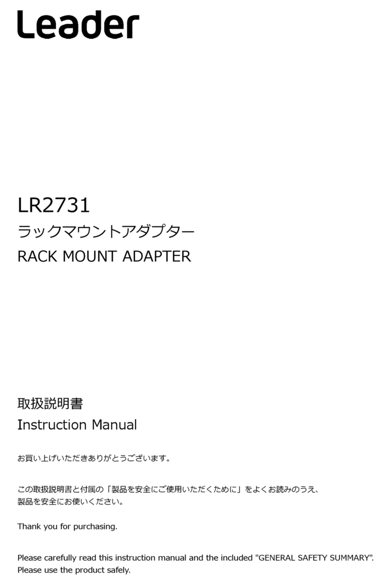 Leader LR2731 instruction manual