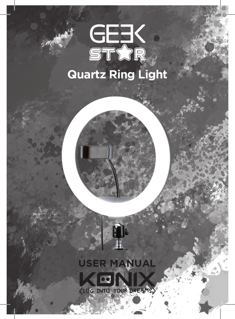 Konix Geek Star Quartz Ring Light user manual