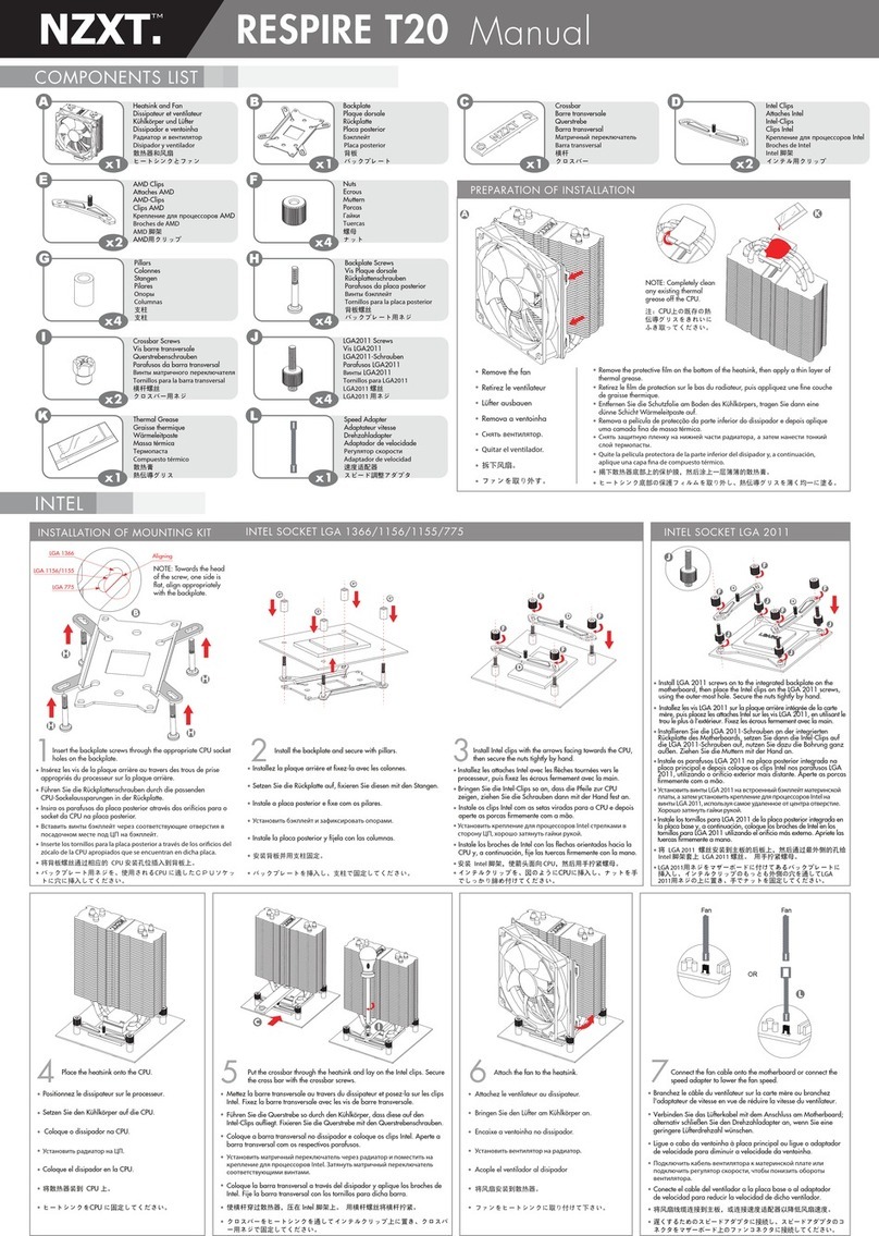 NZXT RESPIRE T20 manual