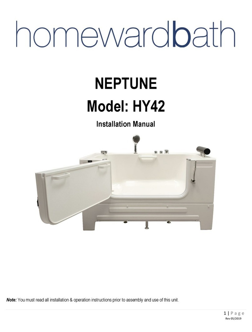Homewardbath NEPTUNE HY42 installation manual