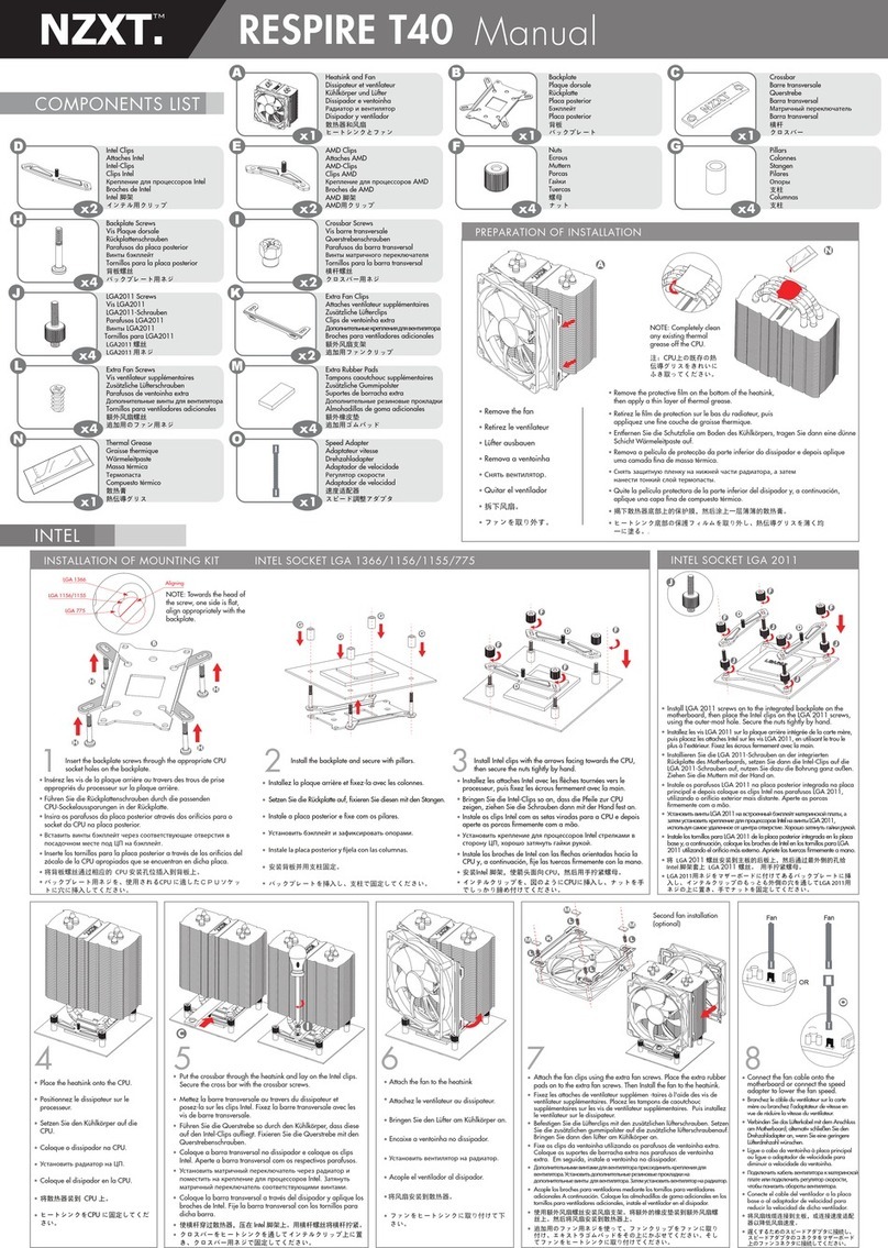 NZXT RESPIRE T40 User manual NZXT RESPIRE T40 User manual