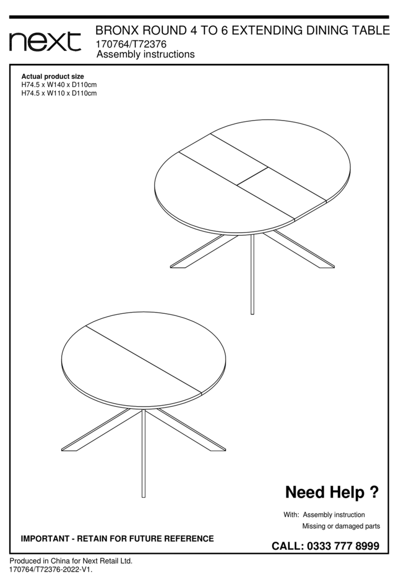 Next BRONX 170764/T72376 User manual Next BRONX 170764/T72376 User manual