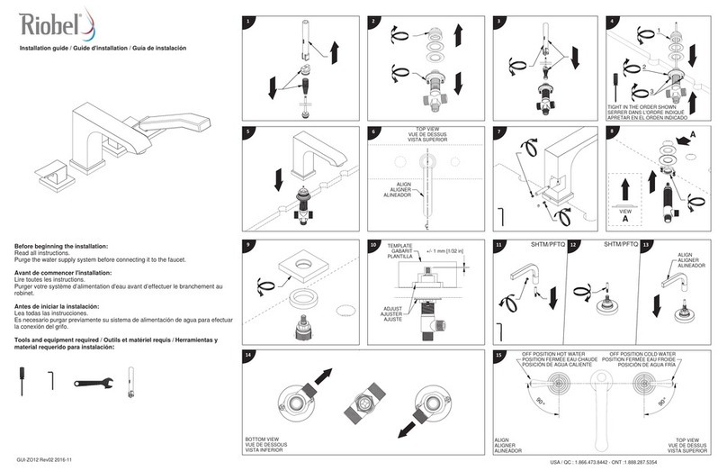 Riobel PFTQ12T installation guide Riobel PFTQ12T installation guide