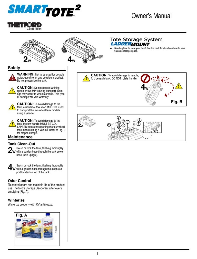 Thetford SMART TOTE2 owner's manual