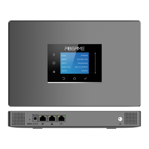 Fiberme FCM630A Quick installation guide