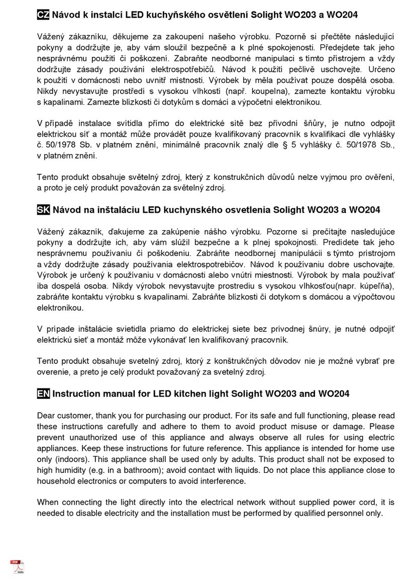 Solight WO203 instruction manual