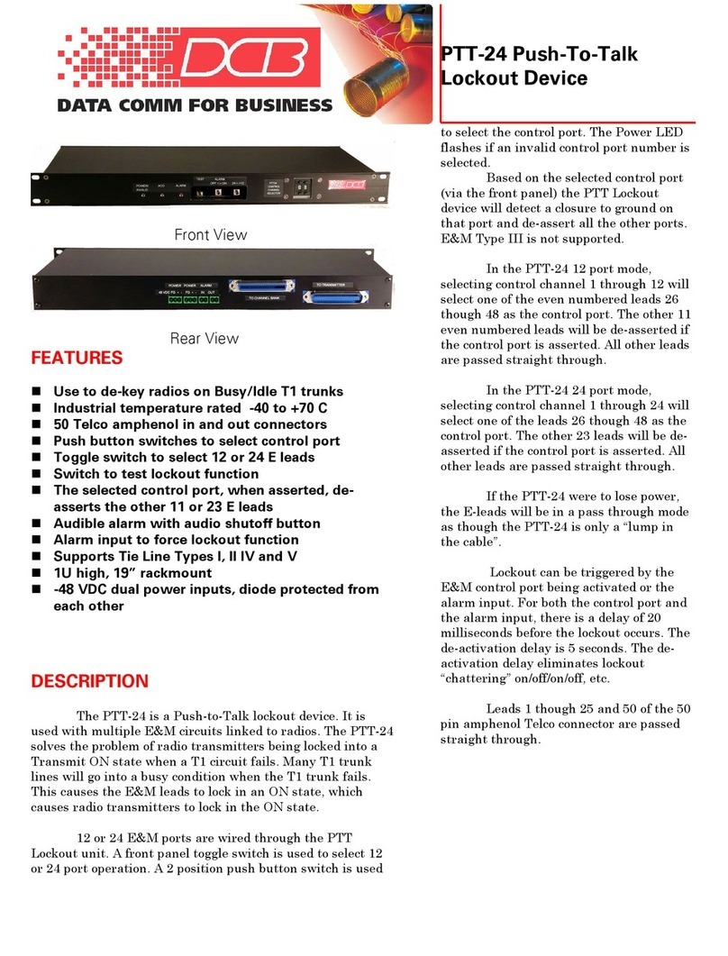 DCB PTT24 quick start guide