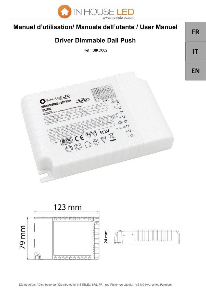 IN HOUSE LED Dali Push User manual