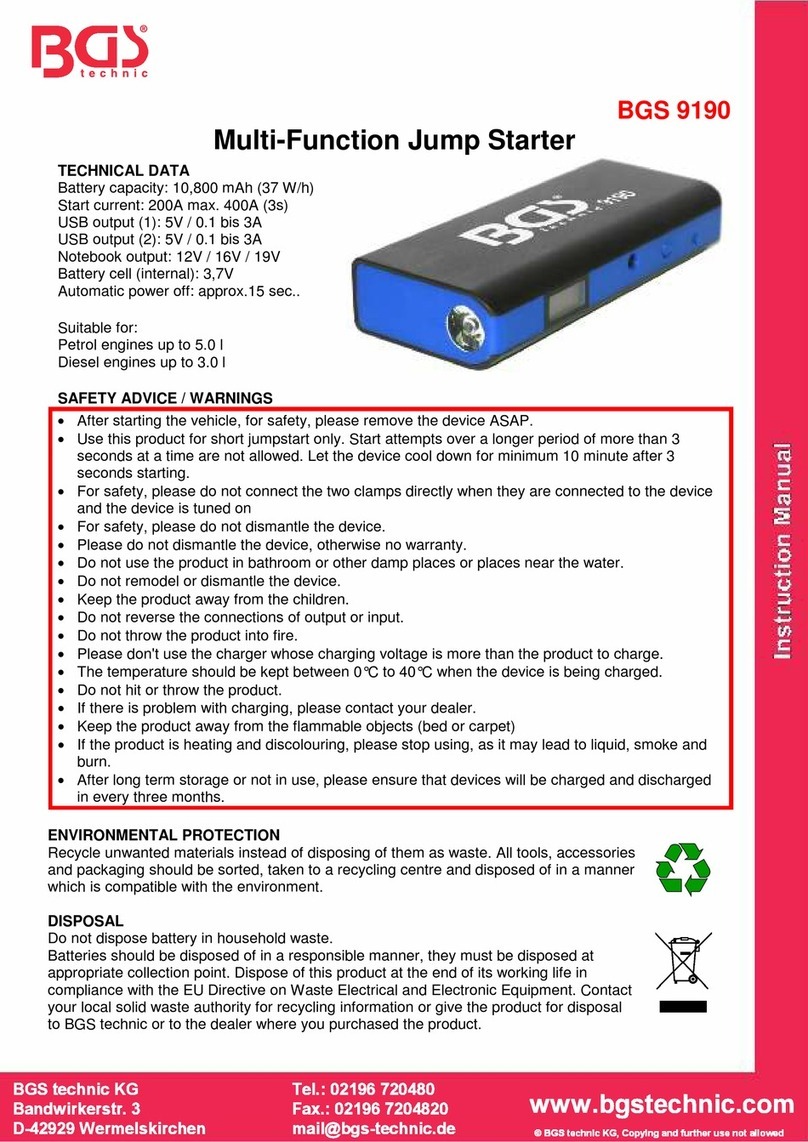 BGS technic 9190 User manual