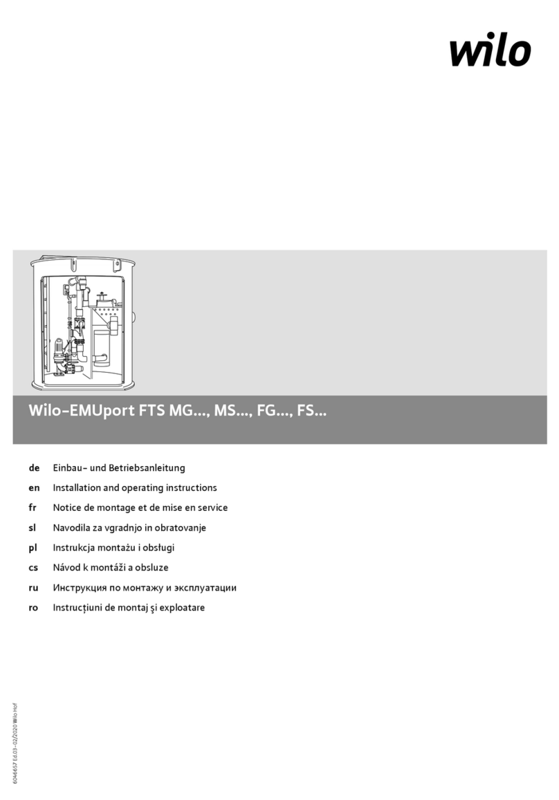 Wilo EMUport FTS MG Series User manual
