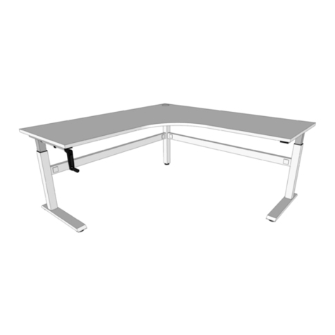 OLG Axis Height Adjustable Workstation HA-90 installation guide