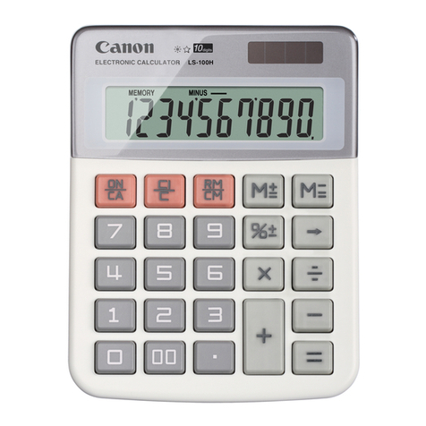 Canon LS-100H User manual