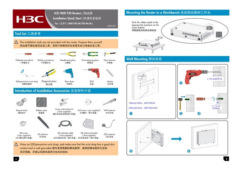 H3C MSR 930 Operating and maintenance manual