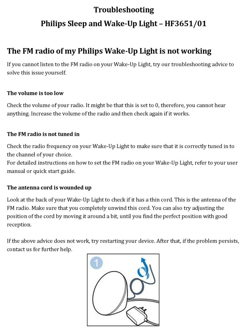 Philips HF3651/01 Troubleshooting