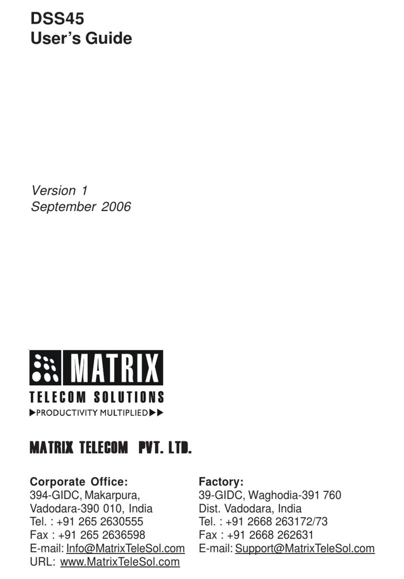 Matrix Telecom DSS45 user guide