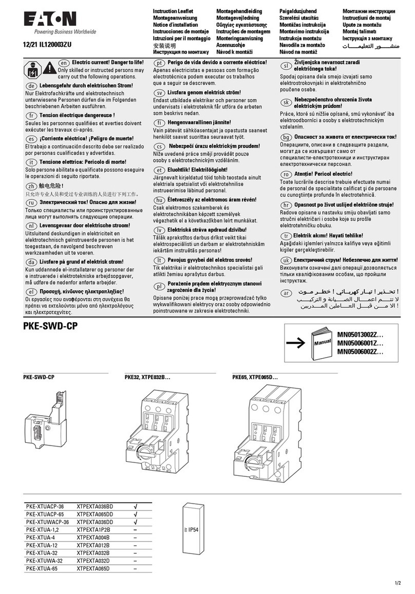 Eaton PKE-SWD-CP Manual