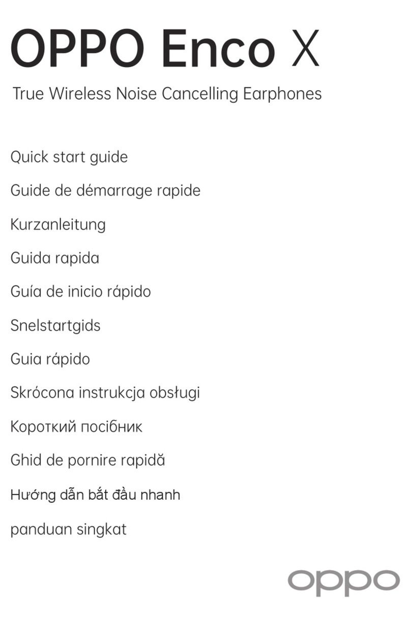Oppo Enco X quick start guide