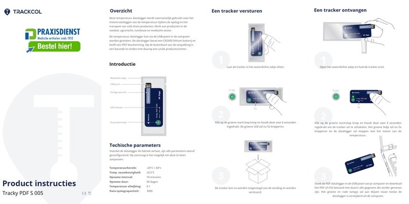 TRACKCOL Tracky PDF S 005 Product instructions TRACKCOL Tracky PDF S 005 Product instructions
