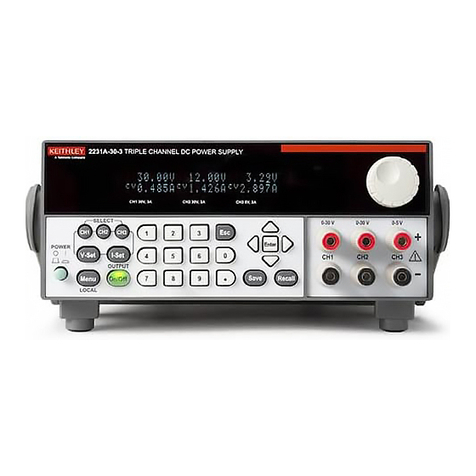 Tektronix Keithley 2231A-30-3 Performance Verification Guide