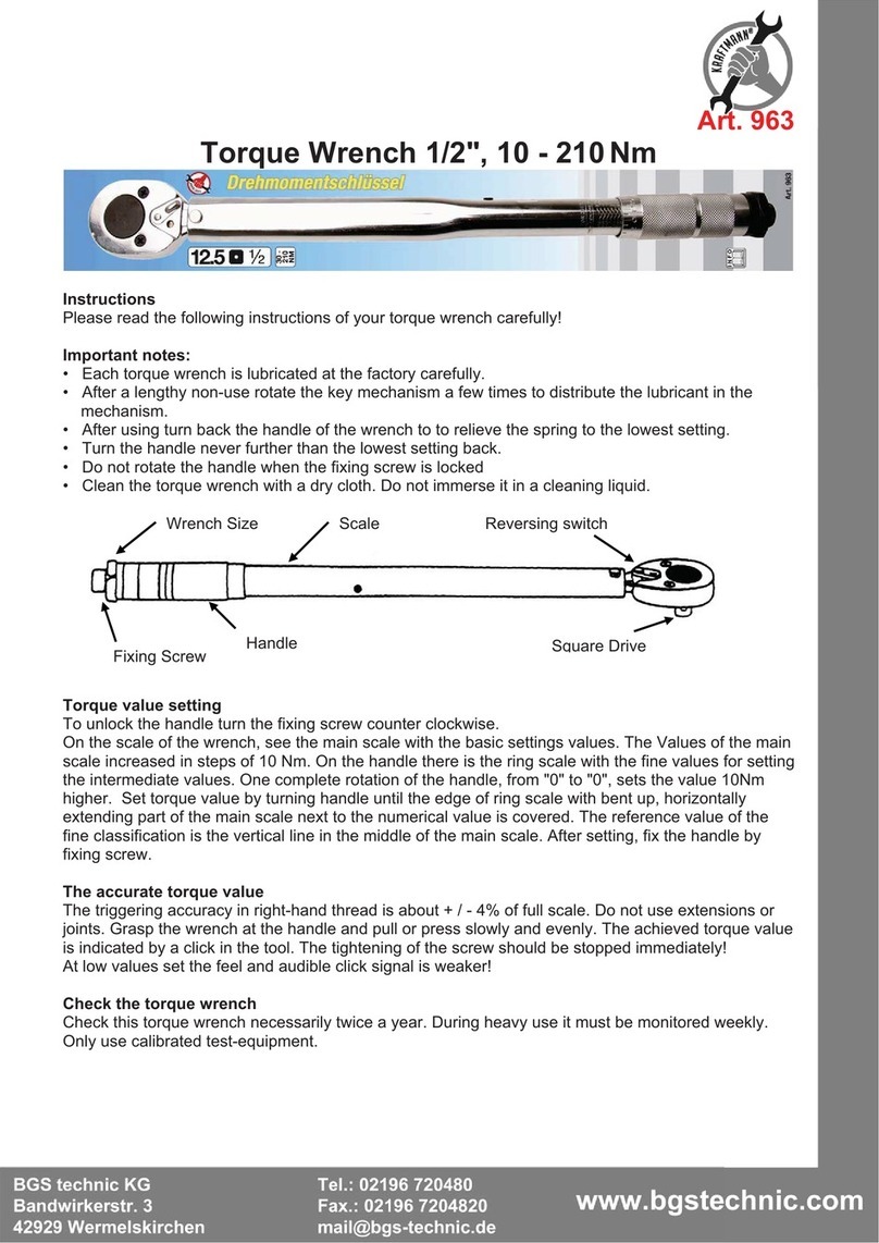 BGS technic 963 User manual