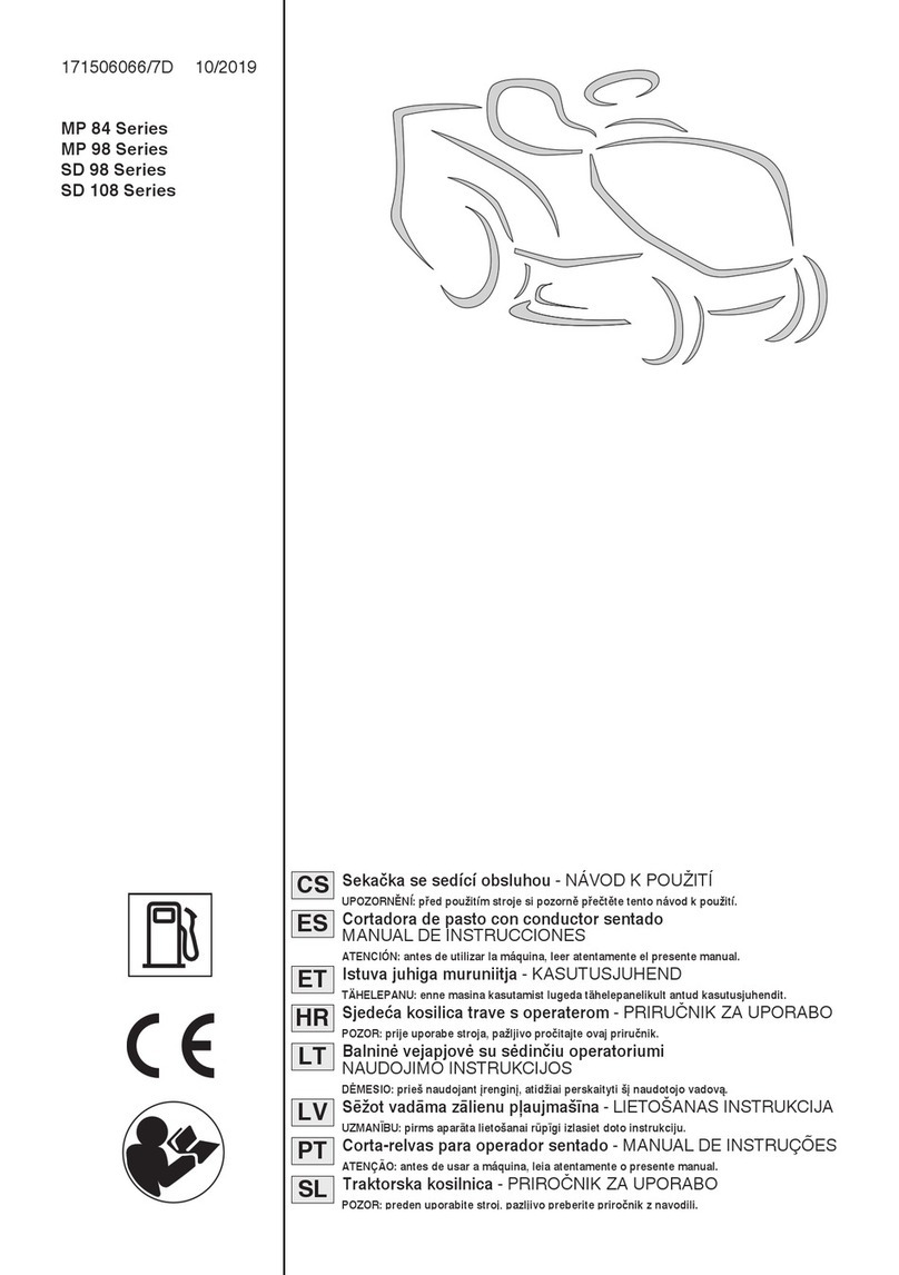 Stiga MP 84 Series Translation of the original instruction