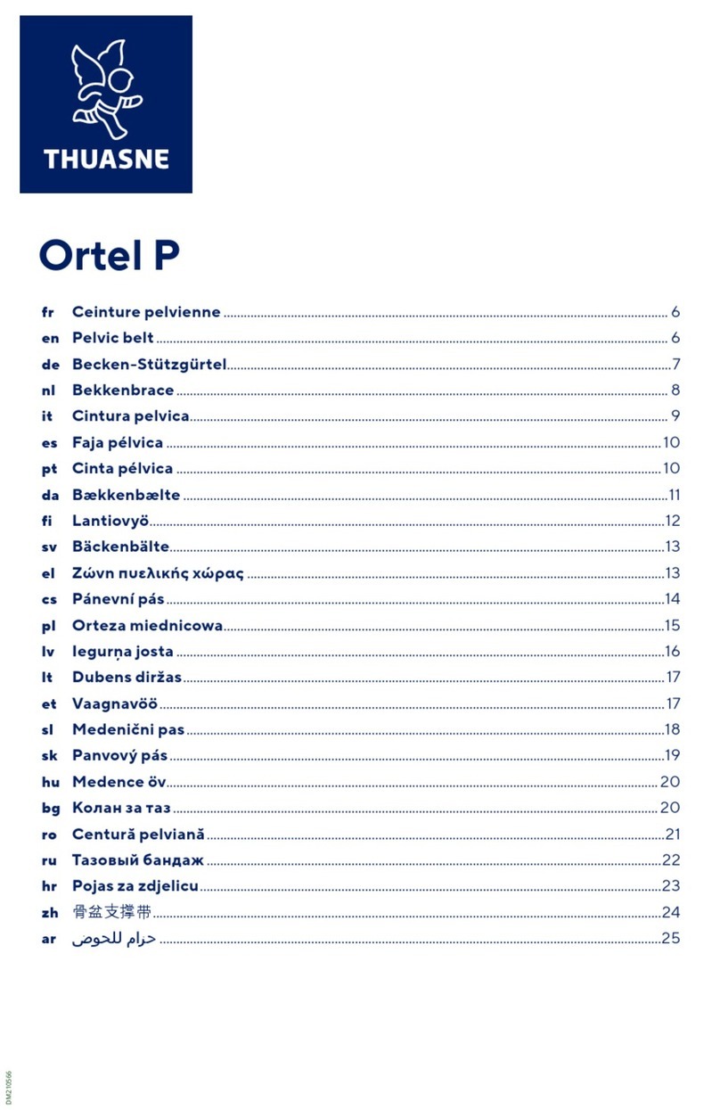 Thuasne Ortel P User manual
