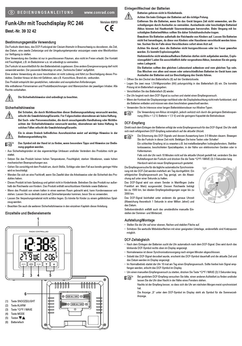 Conrad RC 246 User manual Conrad RC 246 User manual