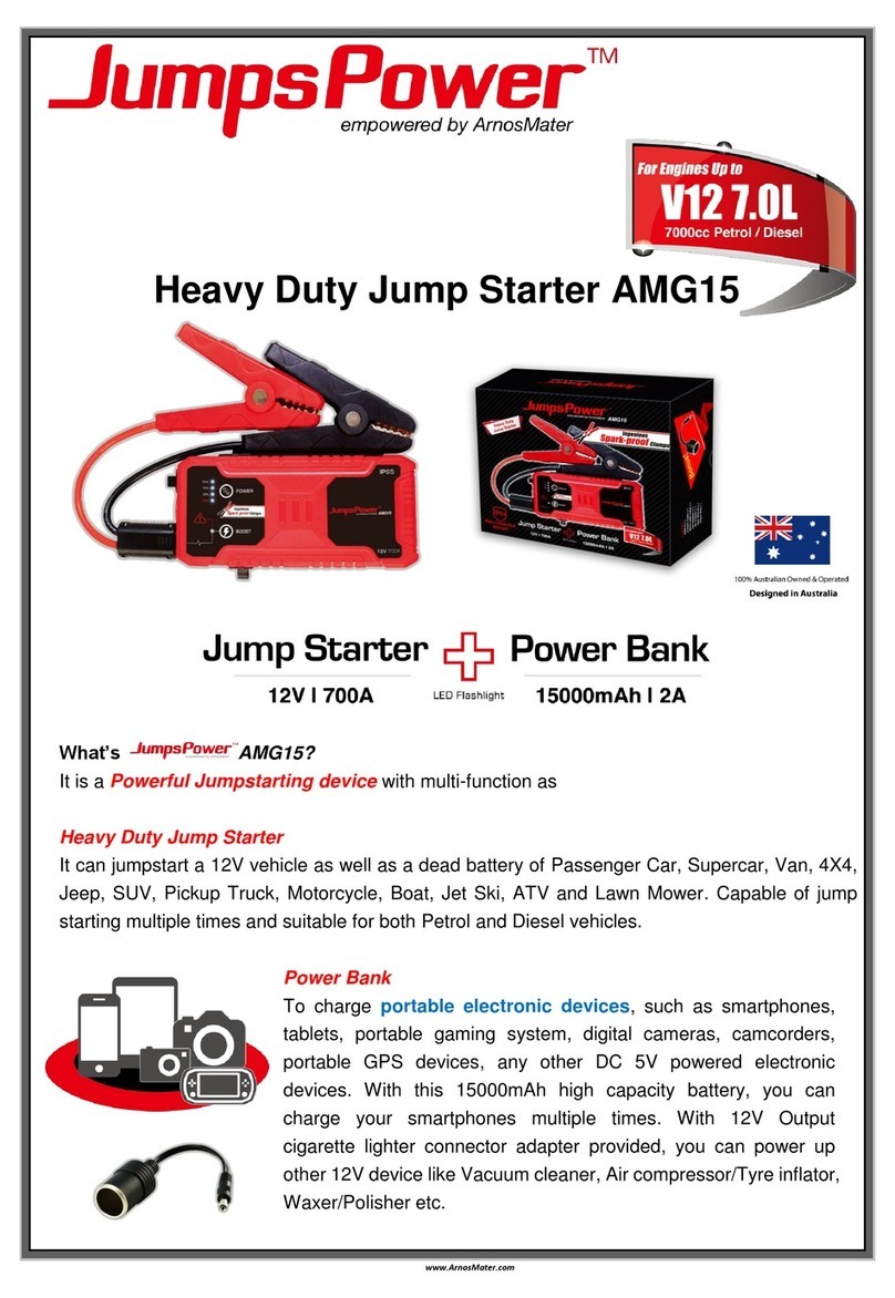 ArnosMater Jumps Power AMG15 quick start guide