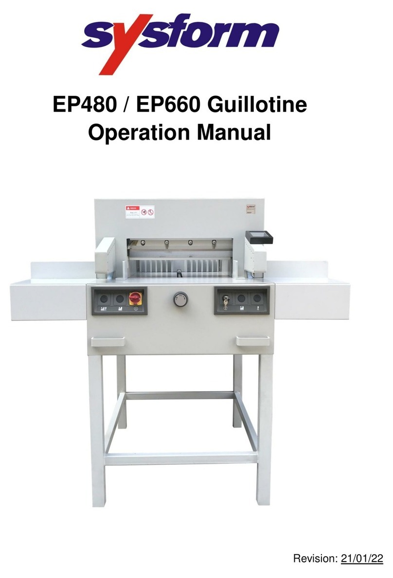 SYSFORM EP480 User manual