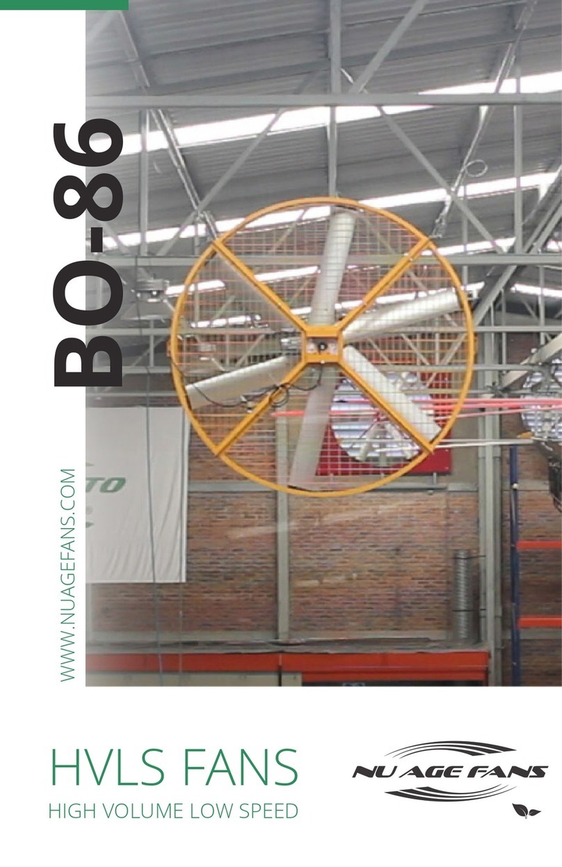 Nu Age Fans BO-86 User manual