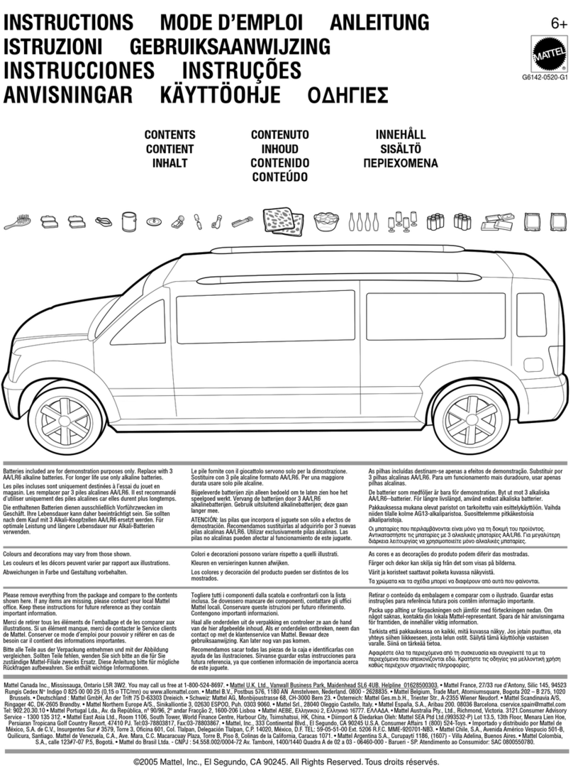 Mattel G6142 User manual