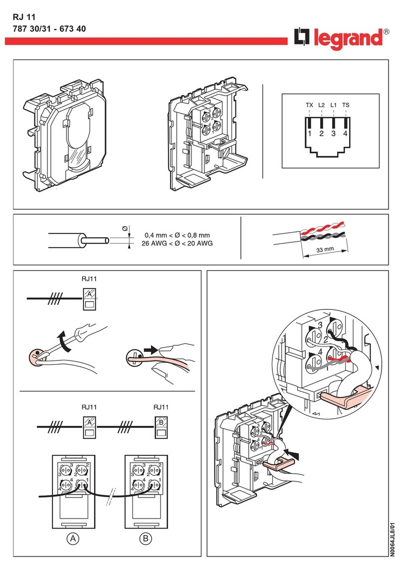 LEGRAND RJ 11 User manual
