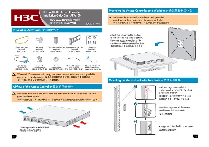 H3C WX3510E Quick Start Installation