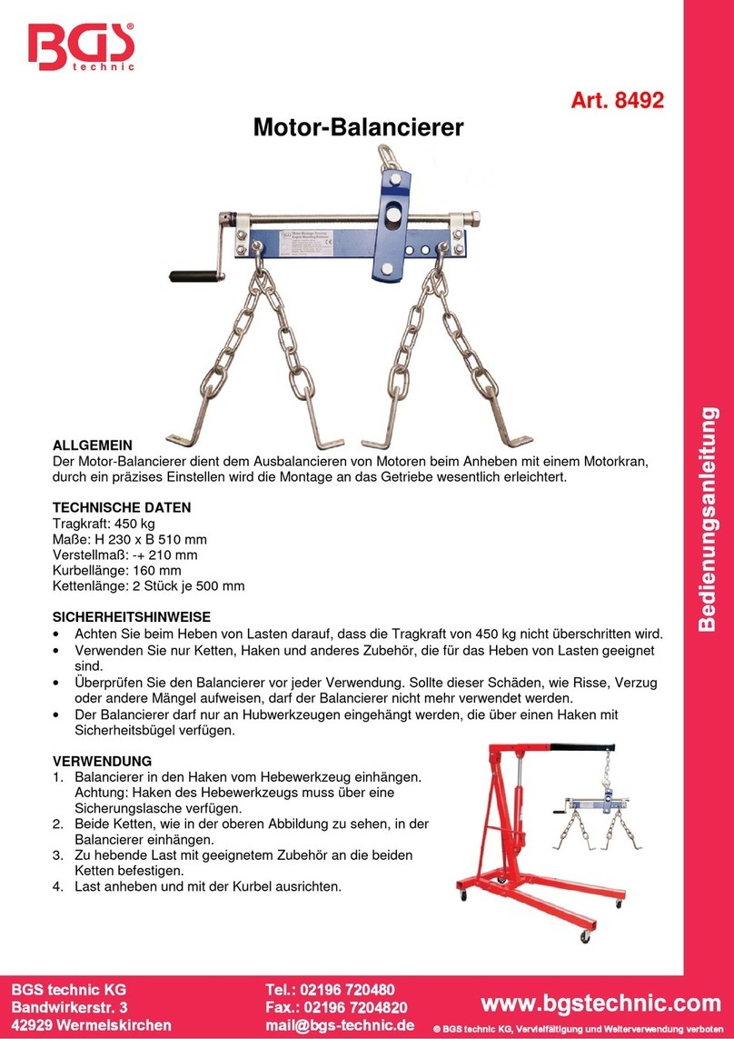 BGS technic 8492 User manual BGS technic 8492 User manual