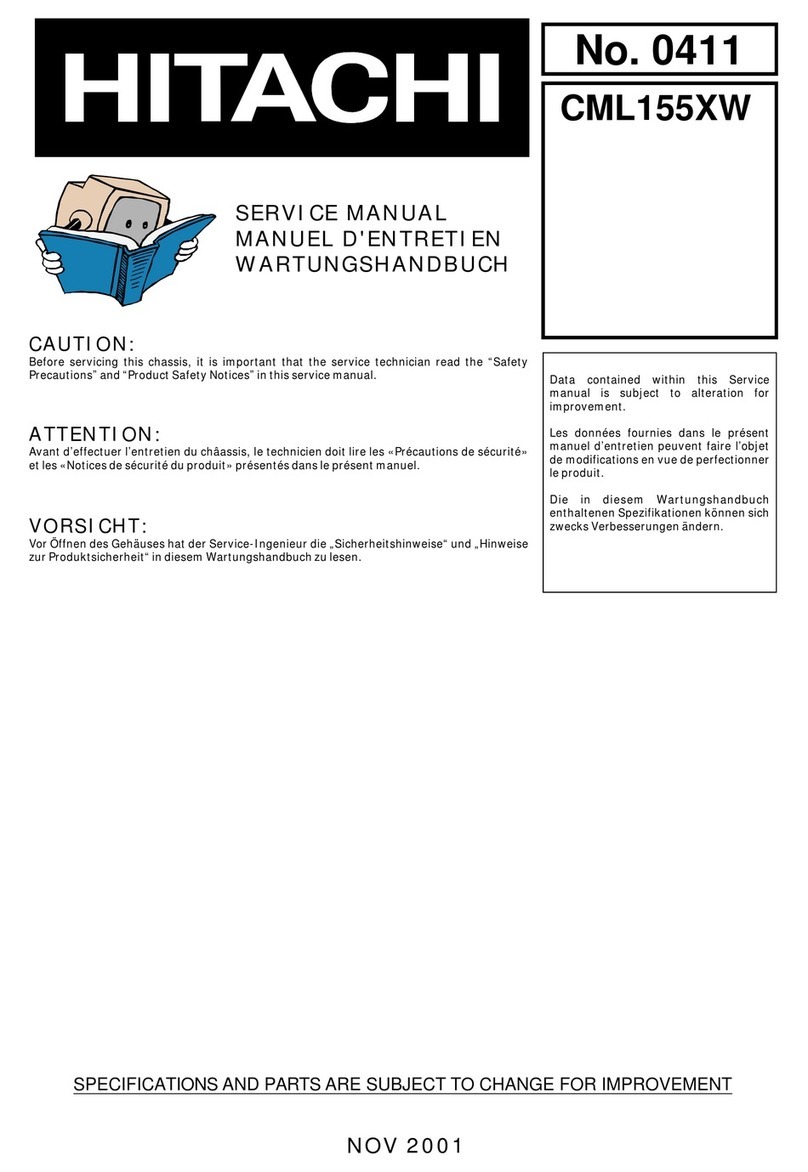 Hitachi CML155XW User manual