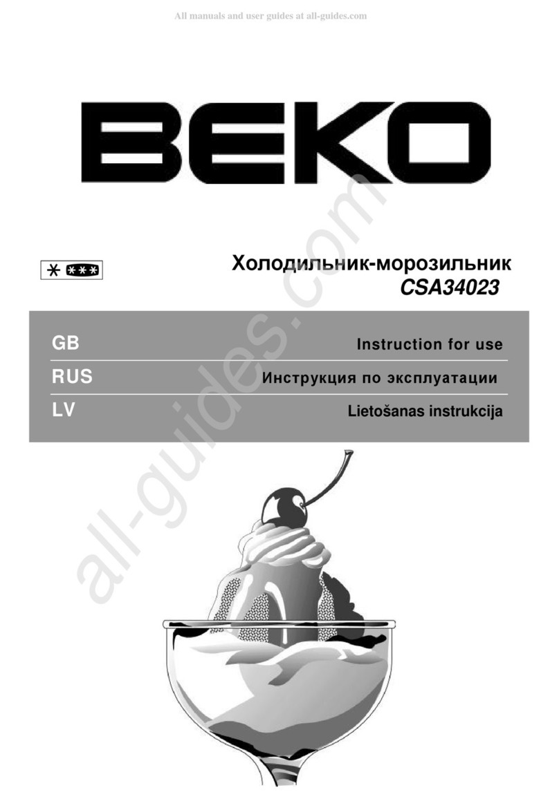 Beko CSA34023 User manual Beko CSA34023 User manual