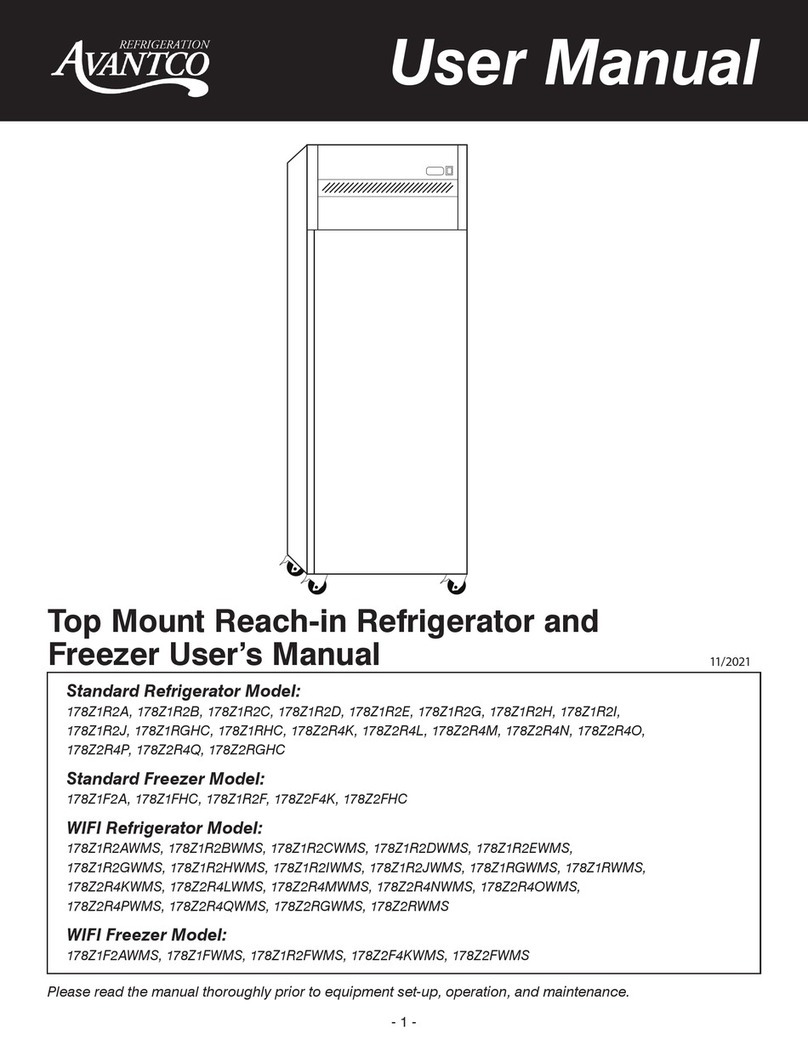 Avantco 178Z1R2A user manual