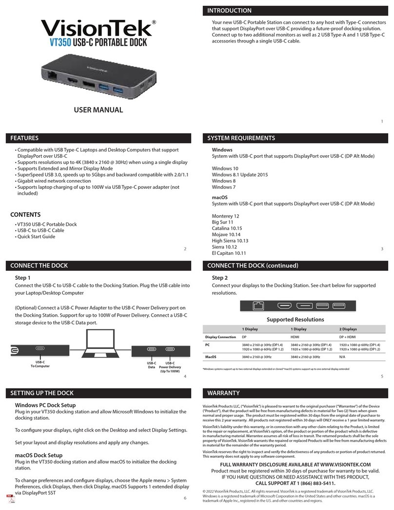 VisionTek VT350 user manual